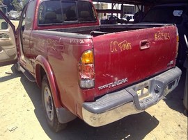 2002 TOYOTA TUNDRA, BURGUNDY, LIMITED, EXTD CAB, 4.7L, AT, 2WD. Z25123